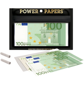 POWER PAPERS - EURO Rolling Papers (12 Blatt + 12 Tips)